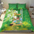 Hawaii Saint Patrick's Day Bedding Set Funny Surfing Leprechaun