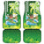 Hawaii Saint Patrick's Day Car Mats Funny Surfing Leprechaun