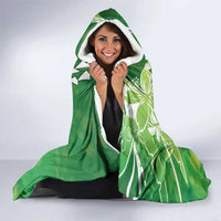 Hawaii Saint Patrick's Day Hooded Blanket Funny Surfing Leprechaun LT05 - Polynesian Pride