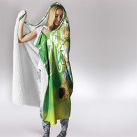 Hawaii Saint Patrick's Day Hooded Blanket Funny Surfing Leprechaun LT05 - Polynesian Pride