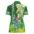 Hawaii Saint Patrick's Day Women Polo Shirt Funny Surfing Leprechaun