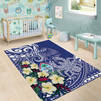 Hafa Adai Guam Area Rug Latte Stone With Coconut Crab LT05 - Polynesian Pride
