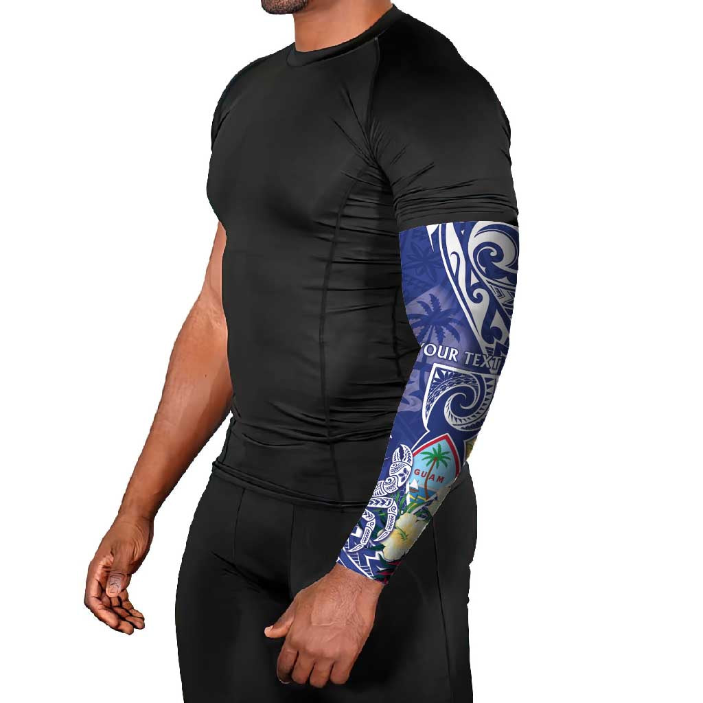Personalised Hafa Adai Guam Arm Sleeves Latte Stone With Coconut Crab LT05 - Polynesian Pride
