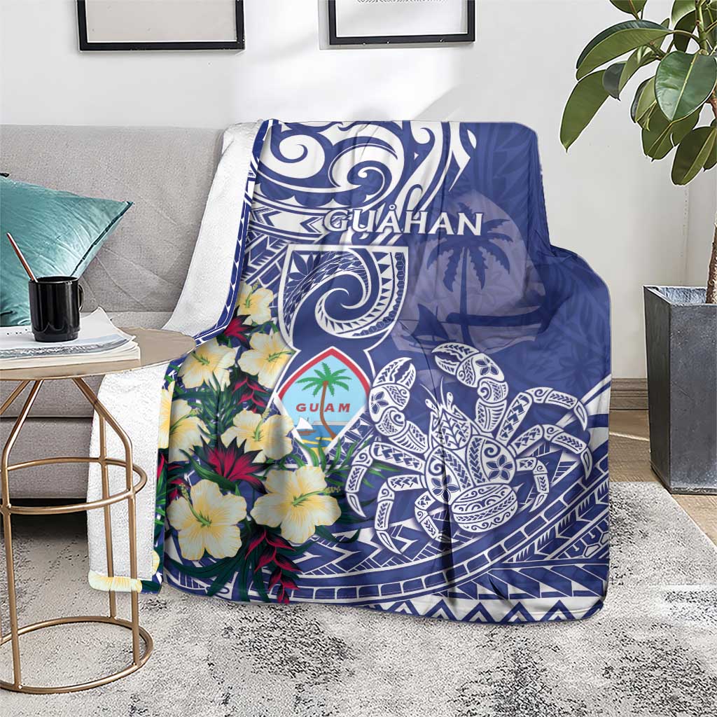 Hafa Adai Guam Blanket Latte Stone With Coconut Crab LT05 - Polynesian Pride