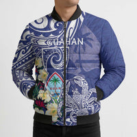 Personalised Hafa Adai Guam Bomber Puffer Jacket Latte Stone With Coconut Crab