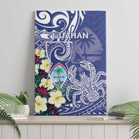 Hafa Adai Guam Canvas Wall Art Latte Stone With Coconut Crab LT05 - Polynesian Pride