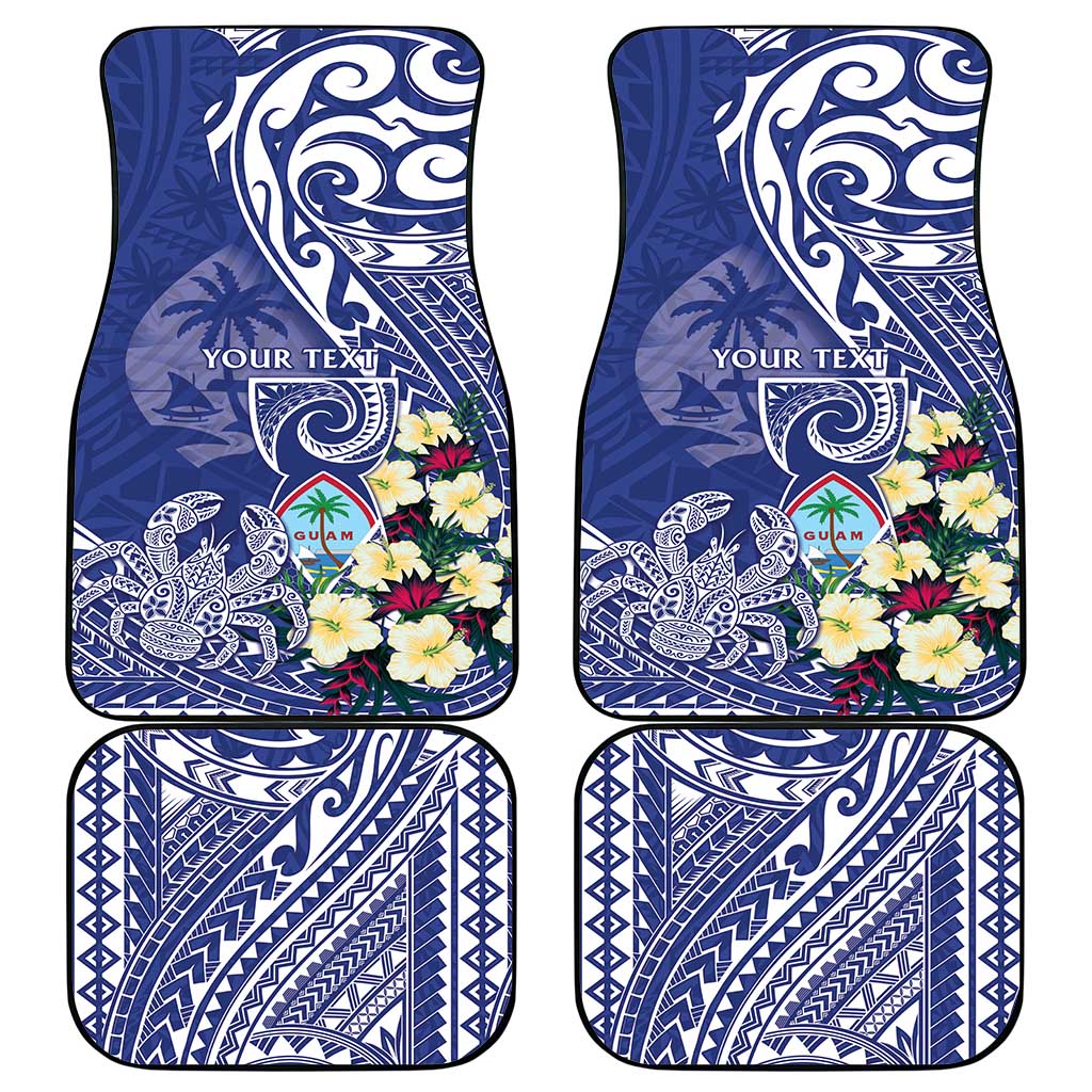 Personalised Hafa Adai Guam Car Mats Latte Stone With Coconut Crab