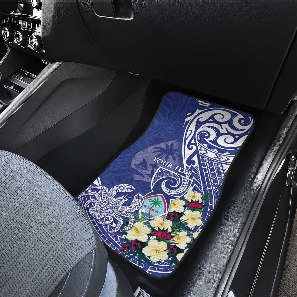 Personalised Hafa Adai Guam Car Mats Latte Stone With Coconut Crab