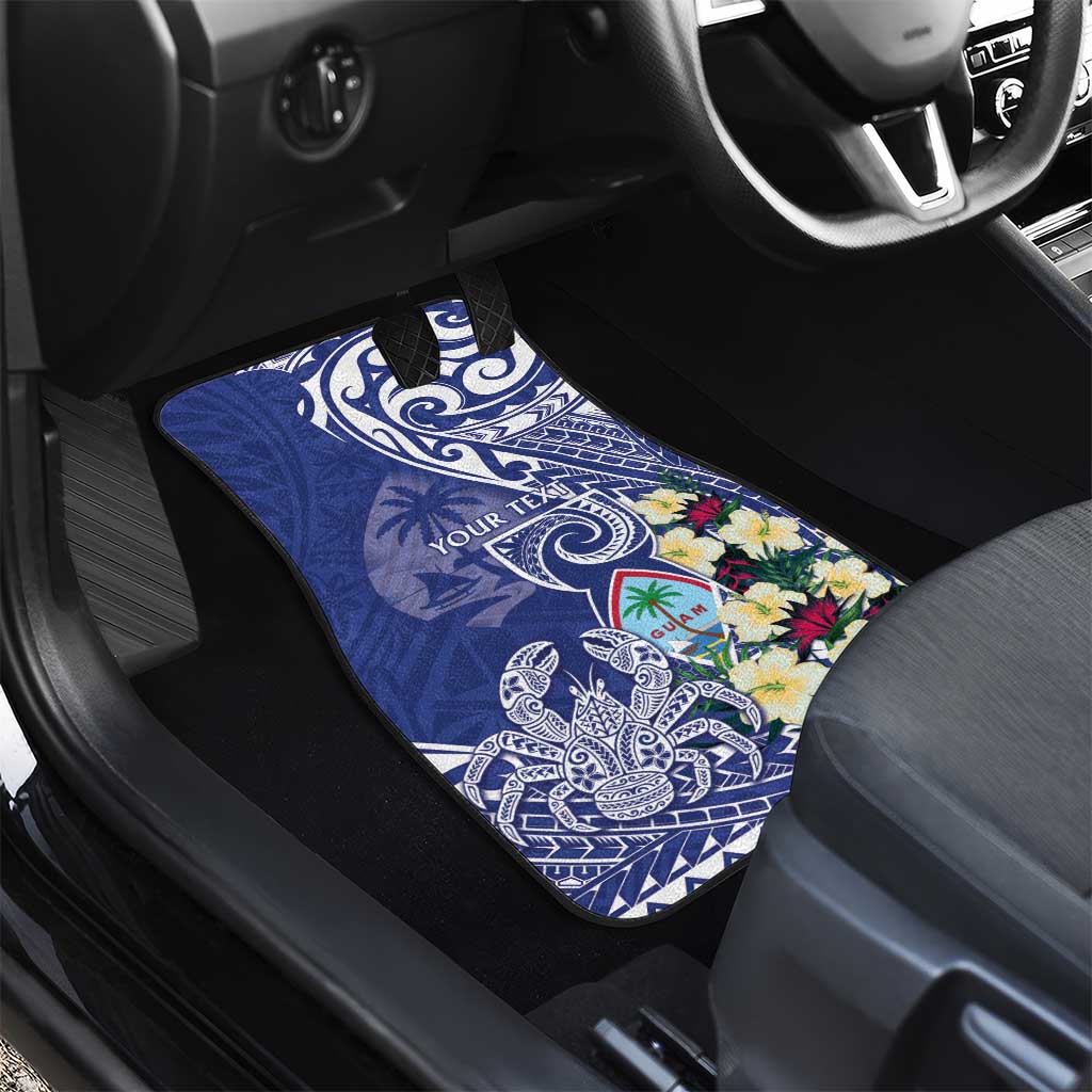Personalised Hafa Adai Guam Car Mats Latte Stone With Coconut Crab