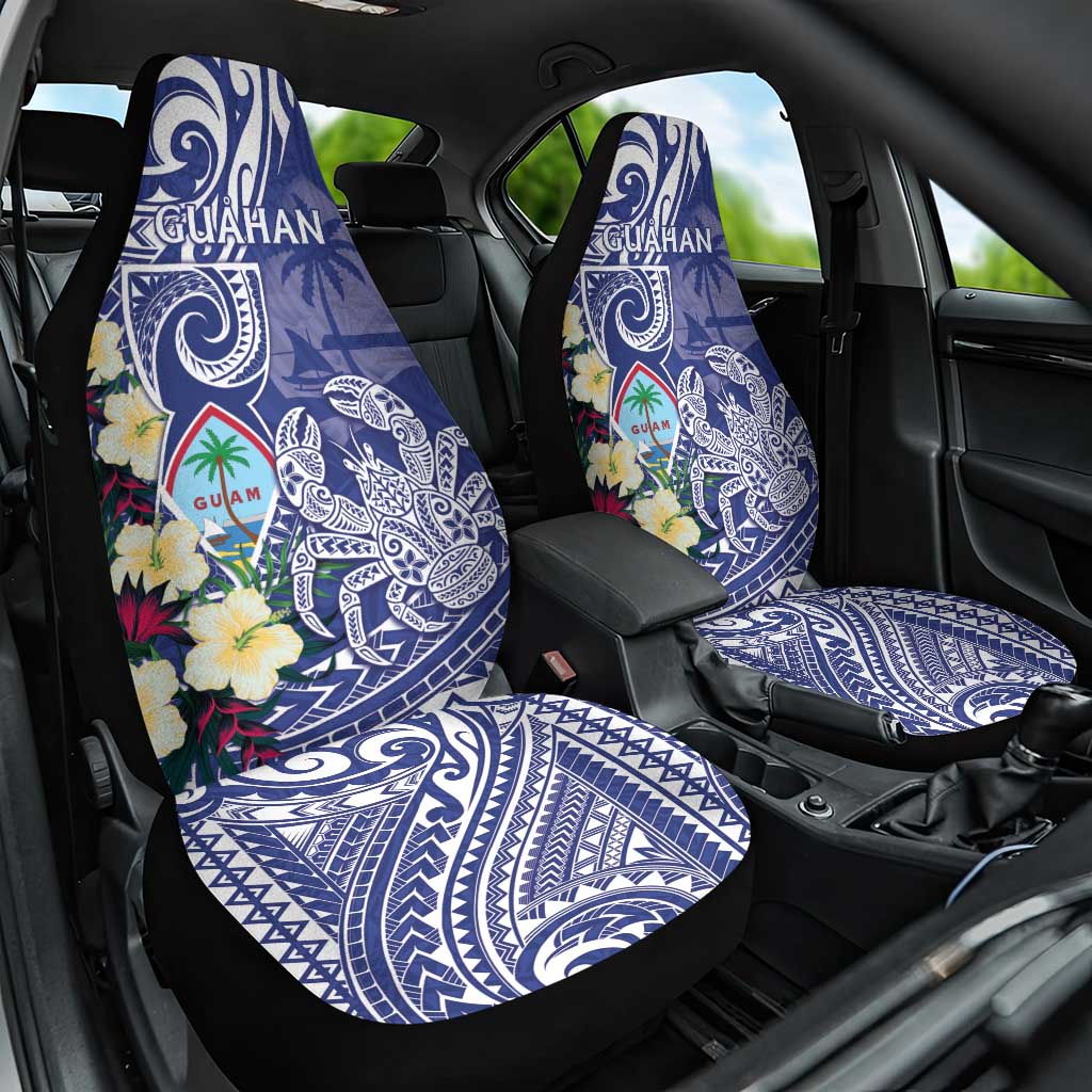 Hafa Adai Guam Car Seat Cover Latte Stone With Coconut Crab