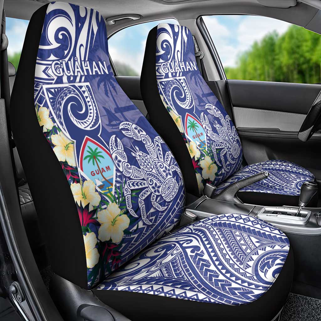 Hafa Adai Guam Car Seat Cover Latte Stone With Coconut Crab LT05 - Polynesian Pride