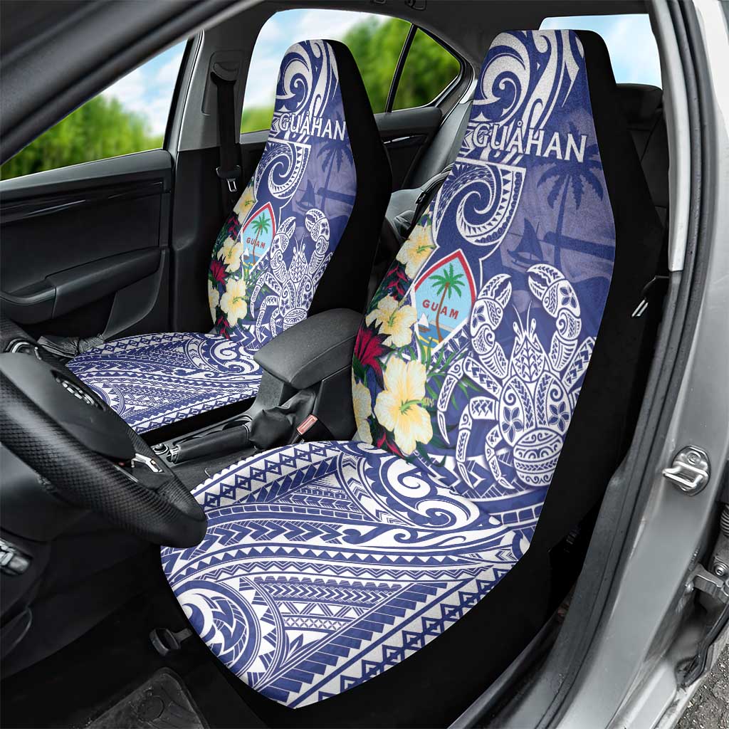 Hafa Adai Guam Car Seat Cover Latte Stone With Coconut Crab LT05 - Polynesian Pride