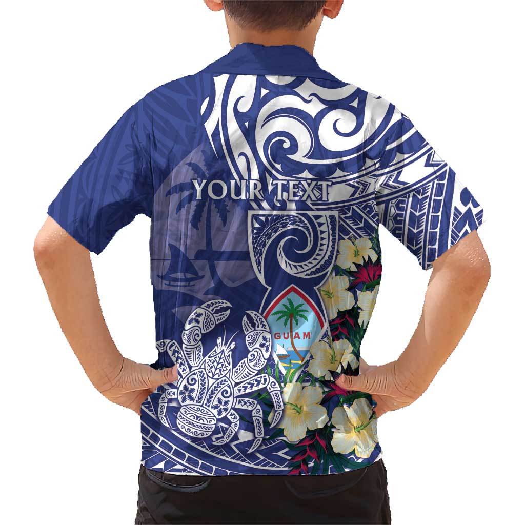 Personalised Hafa Adai Guam Family Matching Mermaid Dress and Hawaiian Shirt Latte Stone With Coconut Crab