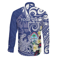Personalised Hafa Adai Guam Family Matching Short Sleeve Bodycon Dress and Hawaiian Shirt Latte Stone With Coconut Crab