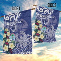 Hafa Adai Guam Garden Flag Latte Stone With Coconut Crab LT05 - Polynesian Pride
