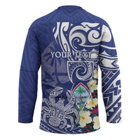 Personalised Hafa Adai Guam Hockey Jersey Latte Stone With Coconut Crab LT05 - Polynesian Pride