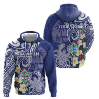 Personalised Hafa Adai Guam Hoodie Latte Stone With Coconut Crab LT05 - Polynesian Pride