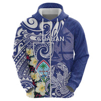 Personalised Hafa Adai Guam Hoodie Latte Stone With Coconut Crab LT05 - Polynesian Pride