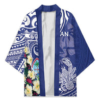 Personalised Hafa Adai Guam Kimono Latte Stone With Coconut Crab LT05 Unisex Blue - Polynesian Pride