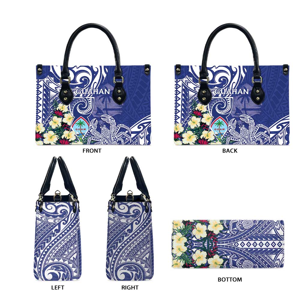 Hafa Adai Guam Leather Bag Latte Stone With Coconut Crab LT05 - Polynesian Pride