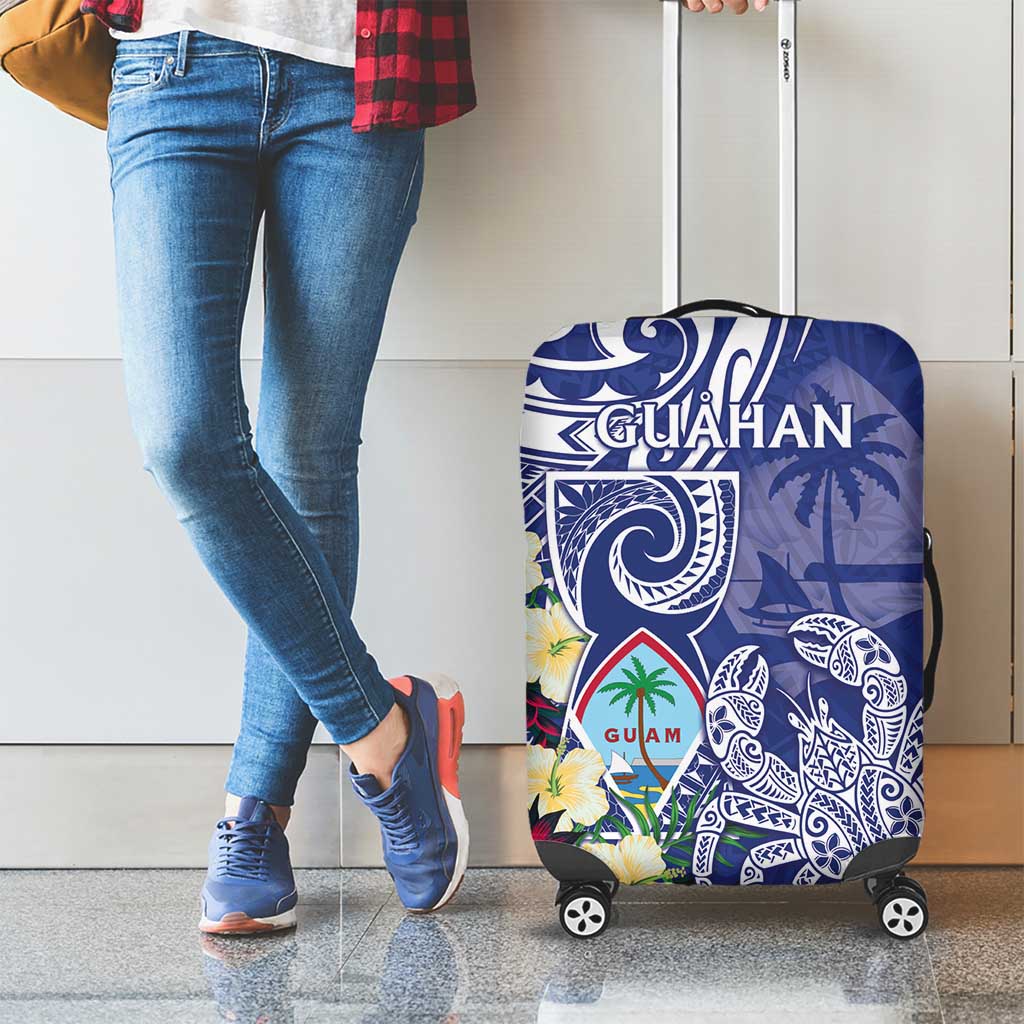 Hafa Adai Guam Luggage Cover Latte Stone With Coconut Crab LT05 - Polynesian Pride