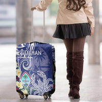 Hafa Adai Guam Luggage Cover Latte Stone With Coconut Crab LT05 - Polynesian Pride