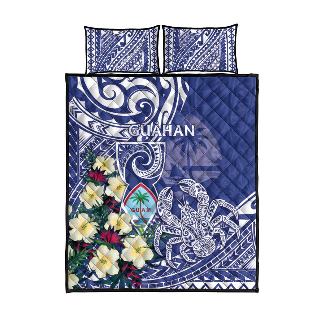 Hafa Adai Guam Quilt Bed Set Latte Stone With Coconut Crab LT05 - Polynesian Pride