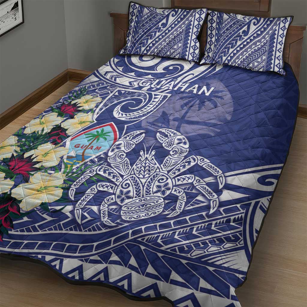 Hafa Adai Guam Quilt Bed Set Latte Stone With Coconut Crab LT05 - Polynesian Pride