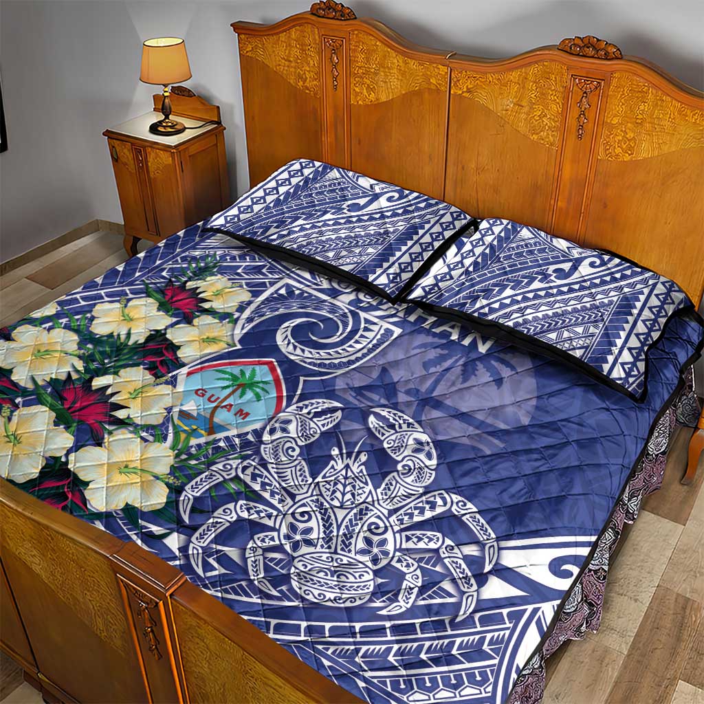 Hafa Adai Guam Quilt Bed Set Latte Stone With Coconut Crab LT05 - Polynesian Pride