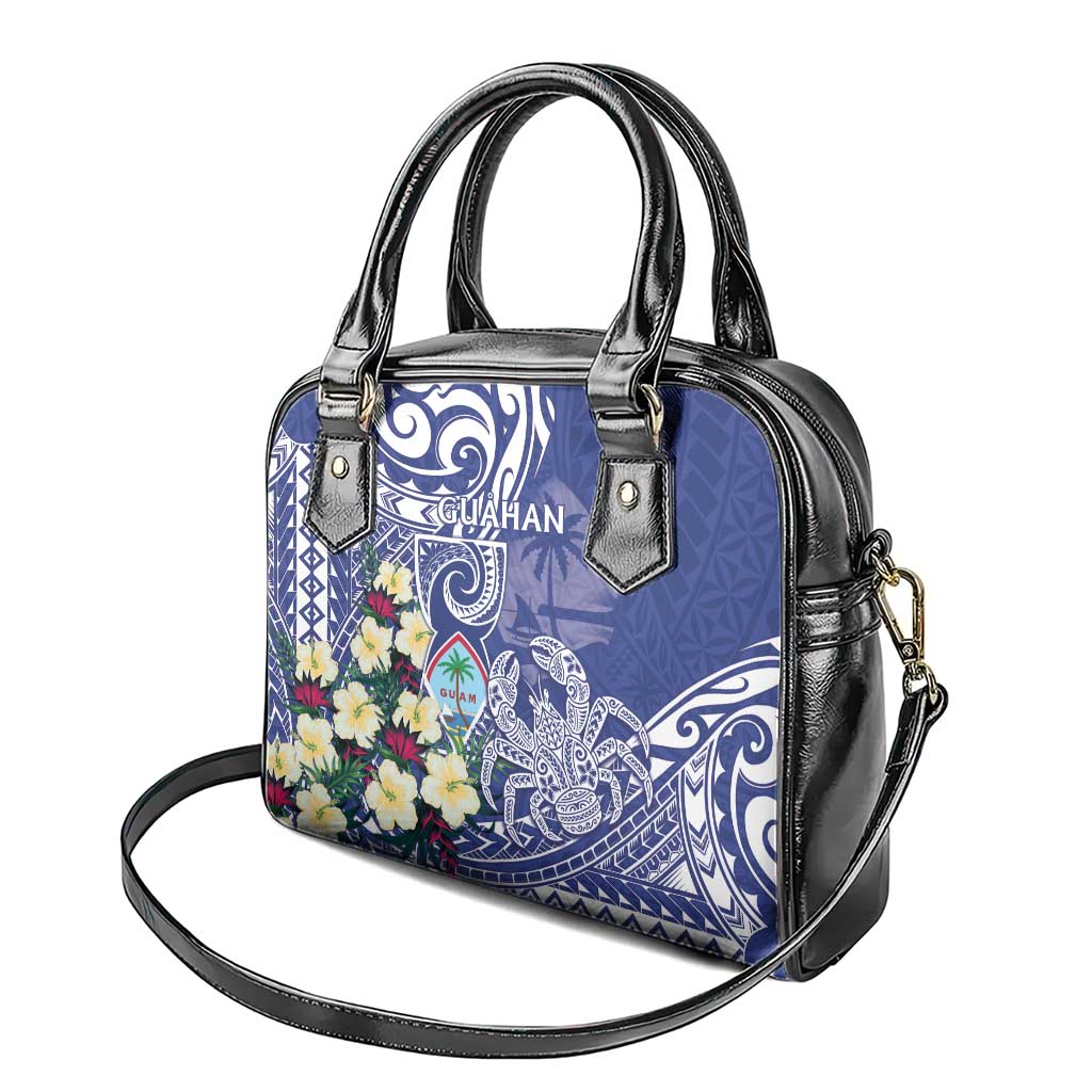 Hafa Adai Guam Shoulder Handbag Latte Stone With Coconut Crab LT05 - Polynesian Pride