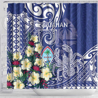 Hafa Adai Guam Shower Curtain Latte Stone With Coconut Crab LT05 - Polynesian Pride
