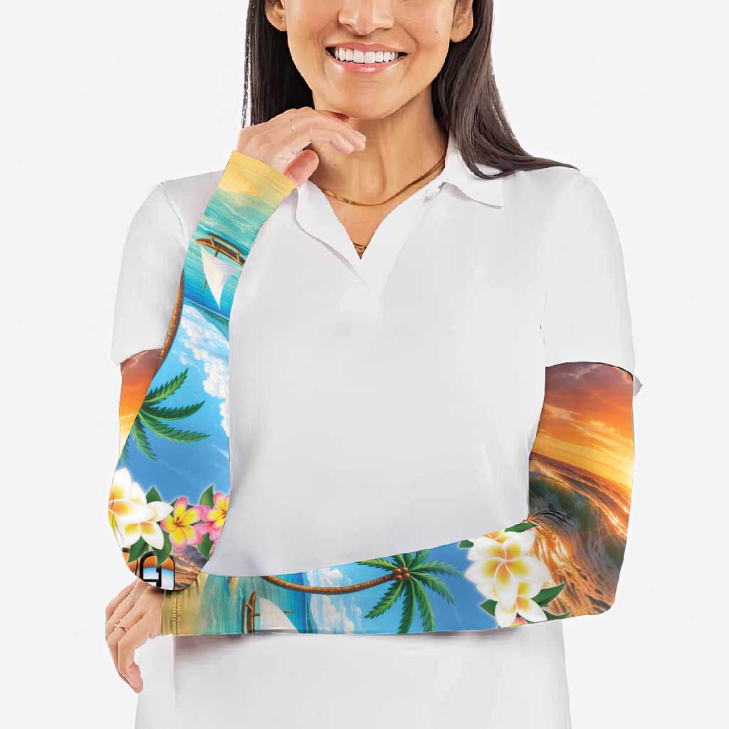 Guam Arm Sleeves Eternal Summer Sunset Beach