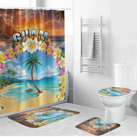 Guam Bathroom Set Eternal Summer Sunset Beach LT05 Bathroom Set (4 pcs) Colorful - Polynesian Pride
