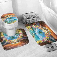 Guam Bathroom Set Eternal Summer Sunset Beach LT05 Mat Set Only (3 pcs) One Size Colorful - Polynesian Pride