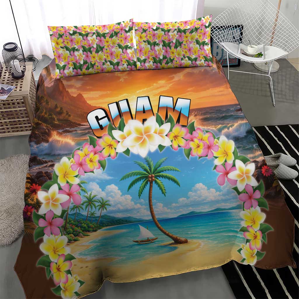 Guam Bedding Set Eternal Summer Sunset Beach LT05 - Polynesian Pride