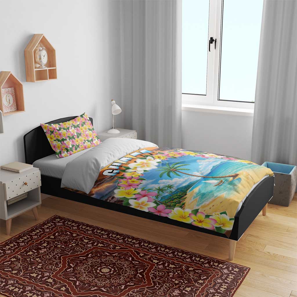 Guam Bedding Set Eternal Summer Sunset Beach LT05 - Polynesian Pride