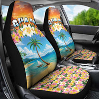 Guam Car Seat Cover Eternal Summer Sunset Beach