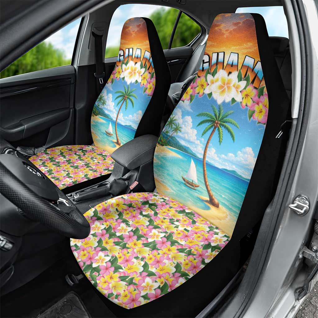 Guam Car Seat Cover Eternal Summer Sunset Beach