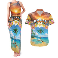 Guam Couples Matching Tank Maxi Dress and Hawaiian Shirt Eternal Summer Sunset Beach LT05 Colorful - Polynesian Pride