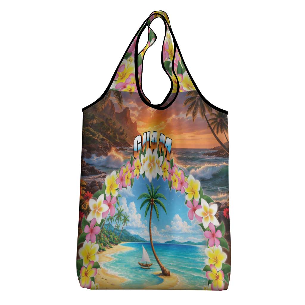 Guam Grocery Bag Eternal Summer Sunset Beach LT05 - Polynesian Pride