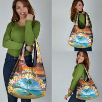 Guam Grocery Bag Eternal Summer Sunset Beach LT05 - Polynesian Pride