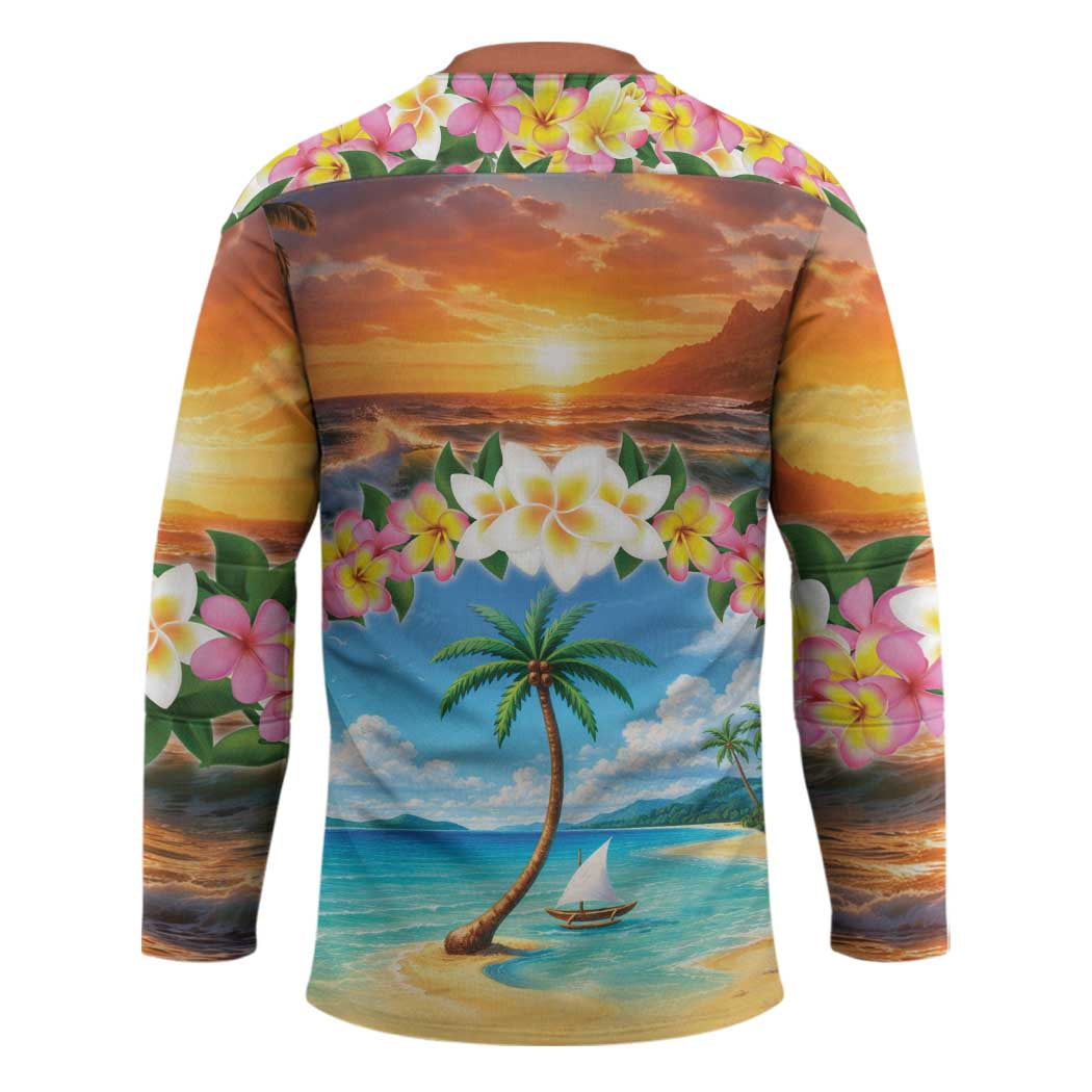 Guam Hockey Jersey Eternal Summer Sunset Beach LT05 - Polynesian Pride