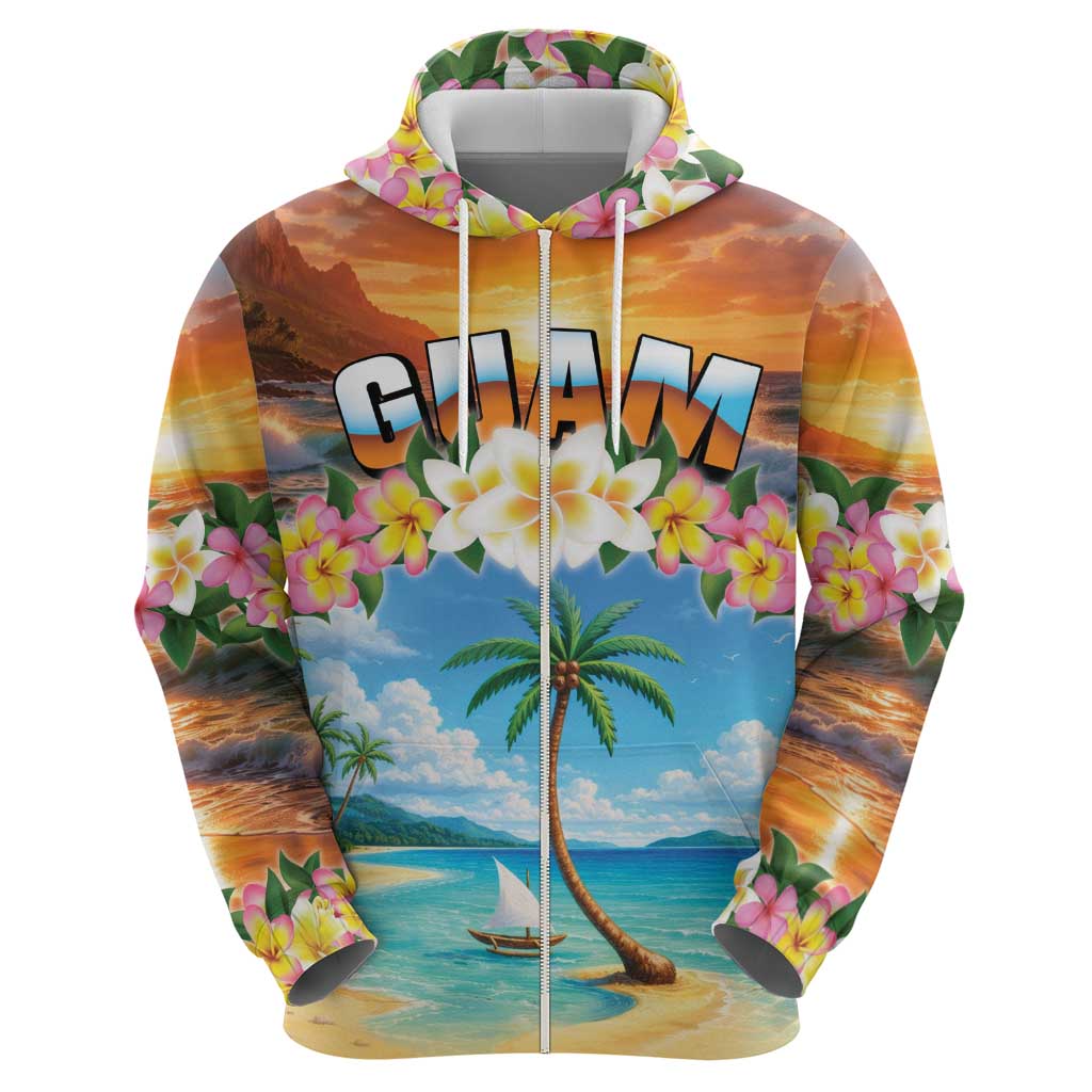 Guam Hoodie Eternal Summer Sunset Beach LT05 - Polynesian Pride
