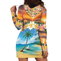 Guam Hoodie Dress Eternal Summer Sunset Beach LT05 - Polynesian Pride