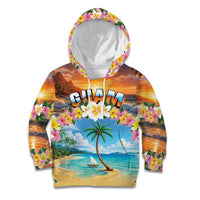 Guam Kid Hoodie Eternal Summer Sunset Beach LT05 Hoodie Colorful - Polynesian Pride