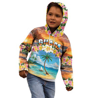 Guam Kid Hoodie Eternal Summer Sunset Beach LT05 - Polynesian Pride
