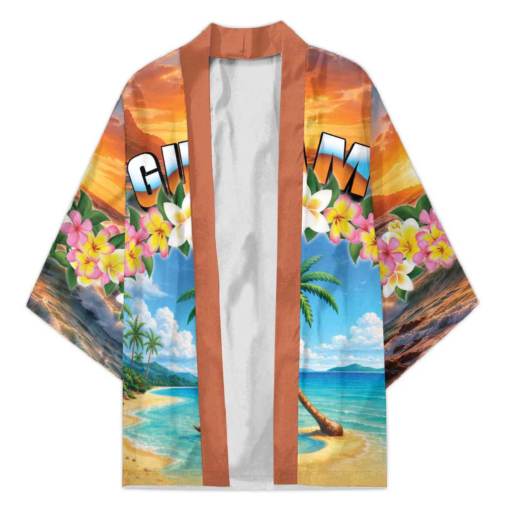 Guam Kimono Eternal Summer Sunset Beach LT05 Unisex Colorful - Polynesian Pride