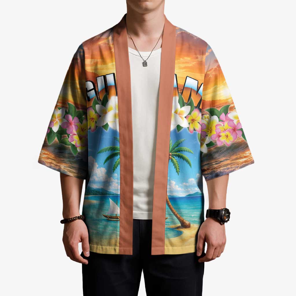 Guam Kimono Eternal Summer Sunset Beach LT05 - Polynesian Pride