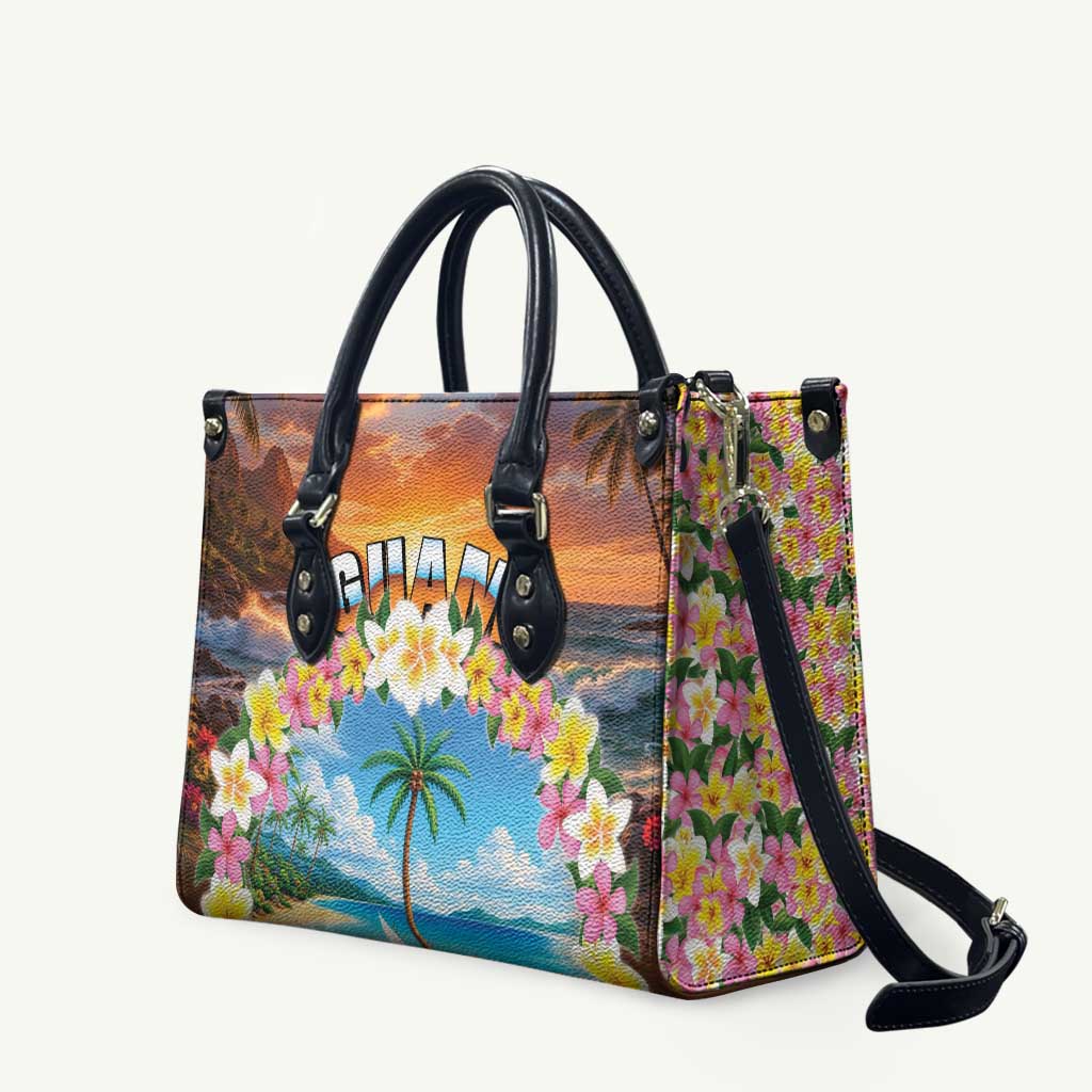 Guam Leather Bag Eternal Summer Sunset Beach LT05 Colorful - Polynesian Pride