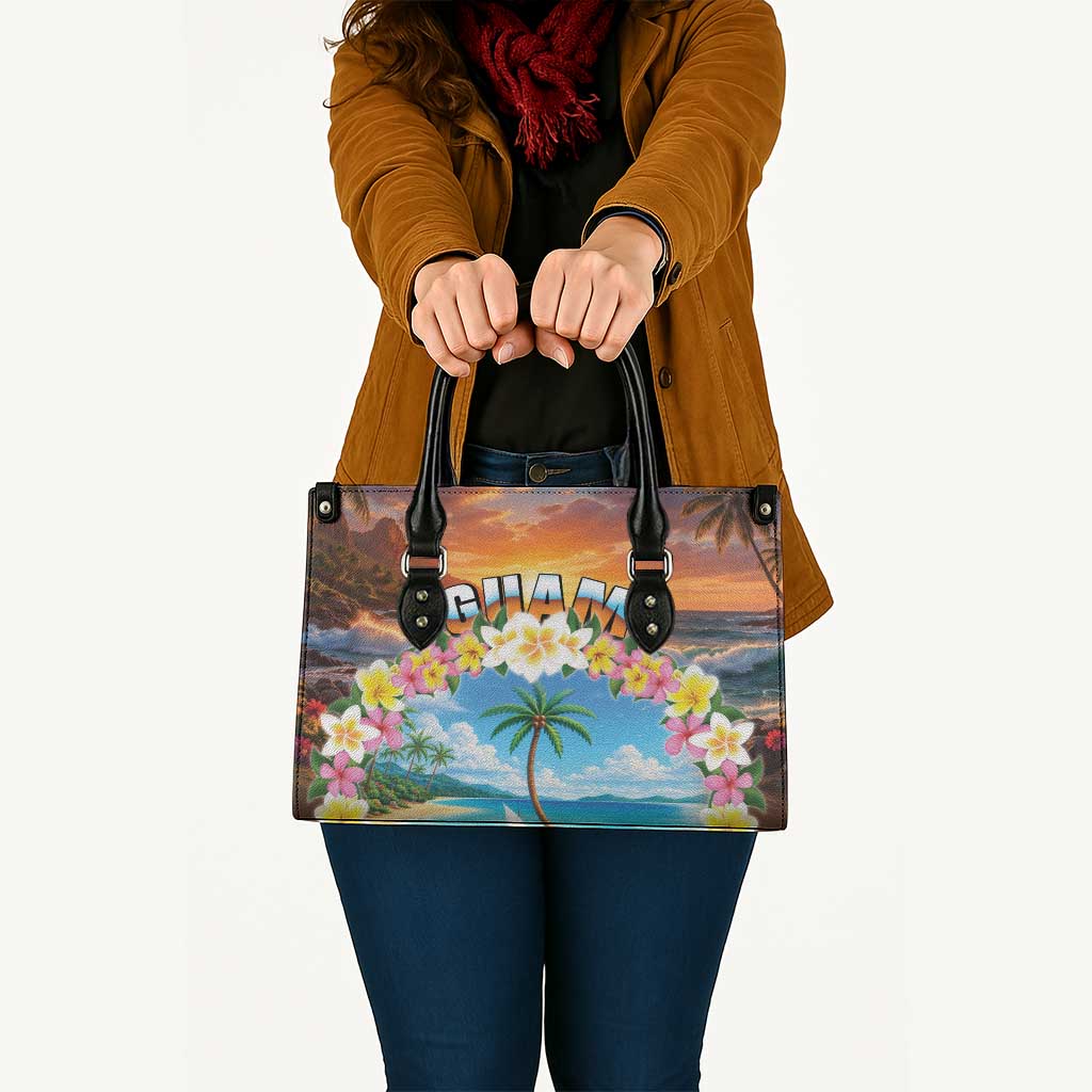 Guam Leather Bag Eternal Summer Sunset Beach LT05 - Polynesian Pride